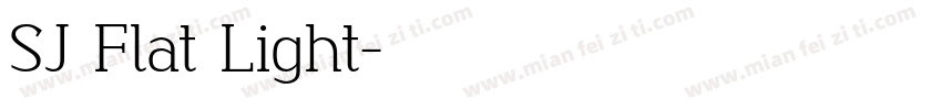 SJ Flat Light字体转换